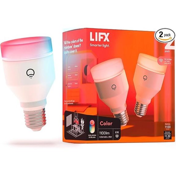 LIFX RGB Color Changing Smart Light Bulbs (2 Pack)