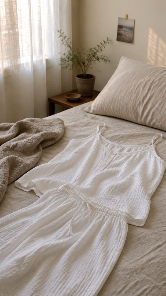 lightweight cotton gauze sleepwear