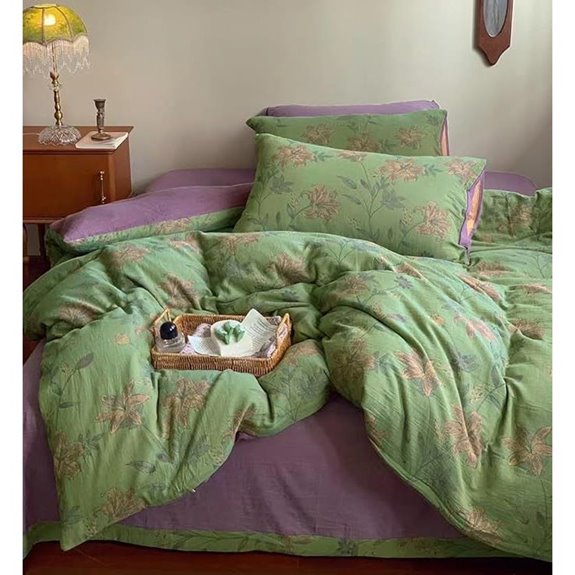 VM VOUGEMARKET Linen Cotton Jacquard Duvet Set (Queen)