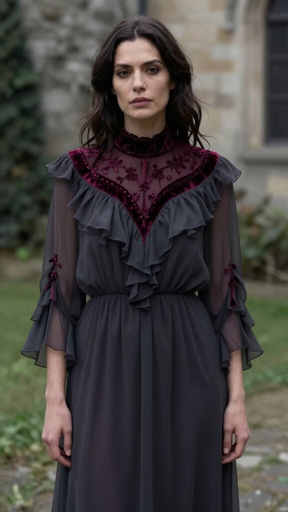 luxurious velvet embroidery