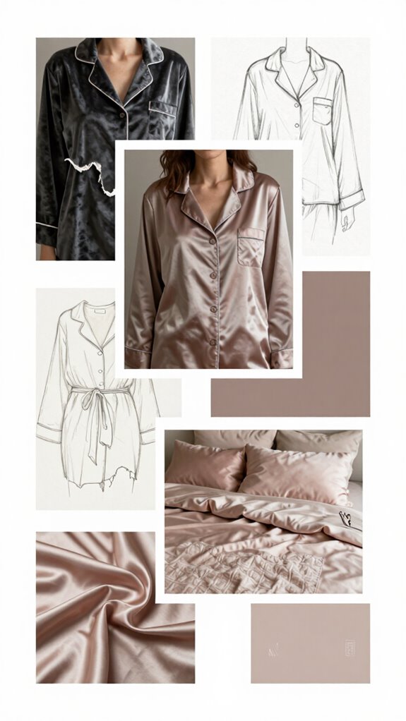 luxury fabric contrast