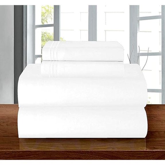 Elegant Comfort Luxury 4-Piece Hotel Bedding Set White