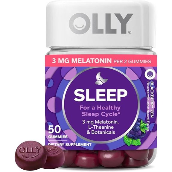 OLLY Restful Sleep Gummies with Melatonin & L-Theanine