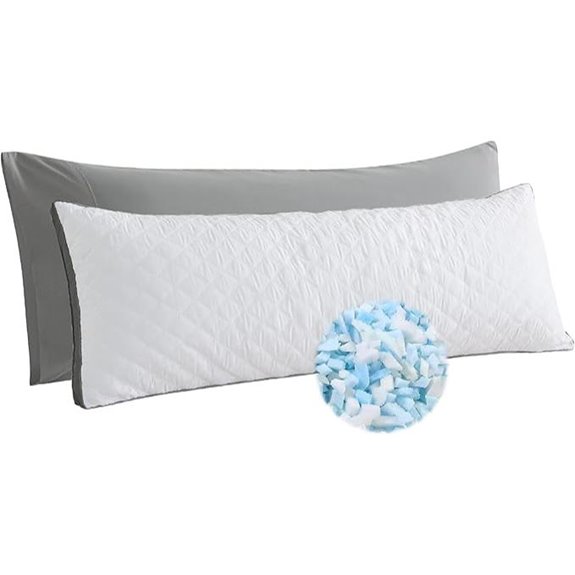 WhatsBedding Memory Foam Body Pillow (20x54 inches)