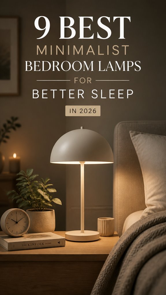 minimalist lamps for better sleep