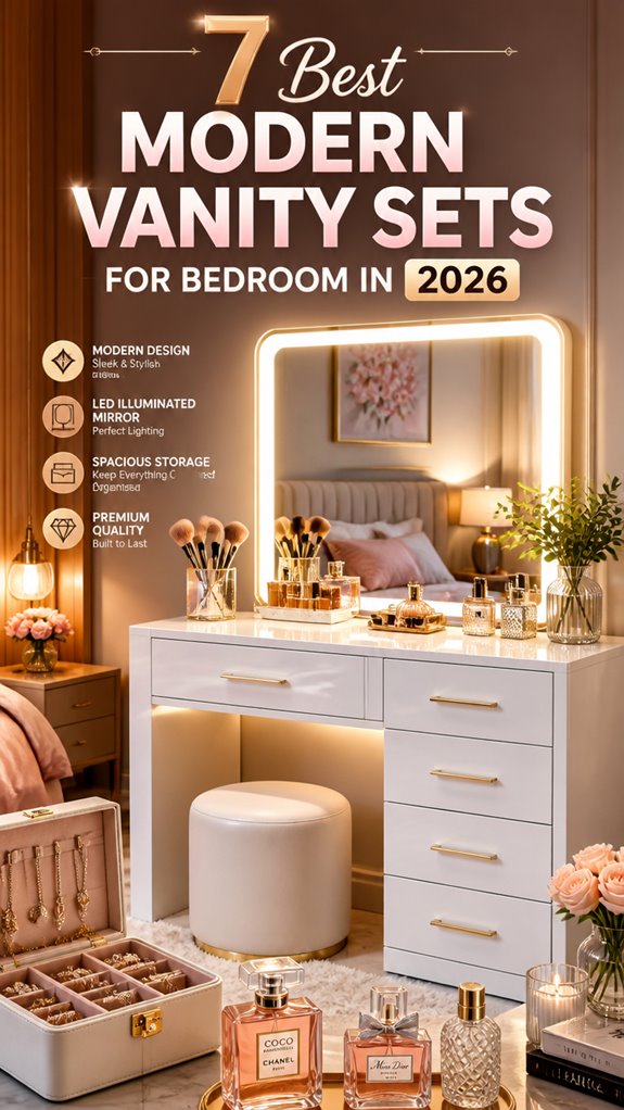 modern bedroom vanity sets