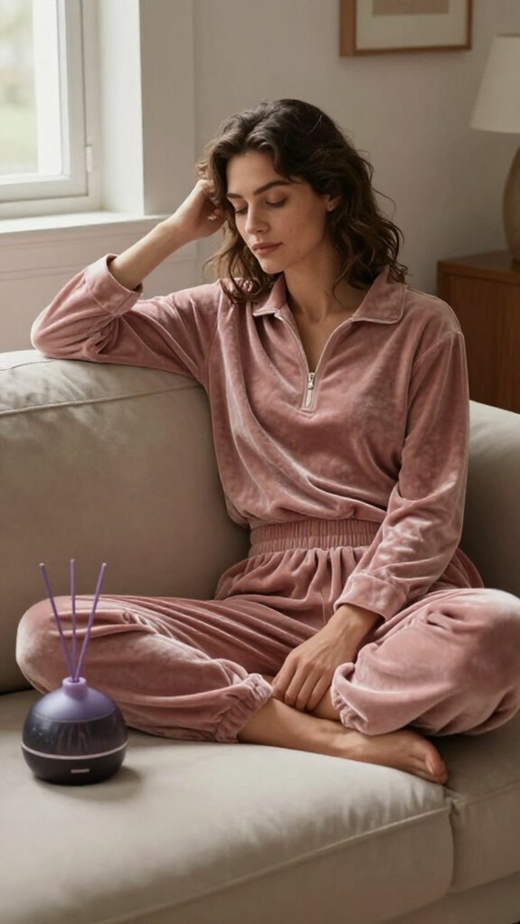 modern cozy velour styling