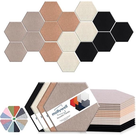 Mollywell Hexagon Acoustic Panels 14x12