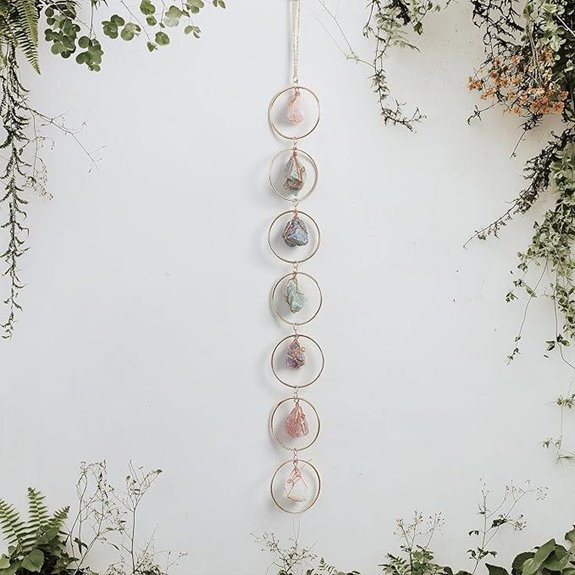 Raw Crystal Wall Decor for Healing and Feng Shui