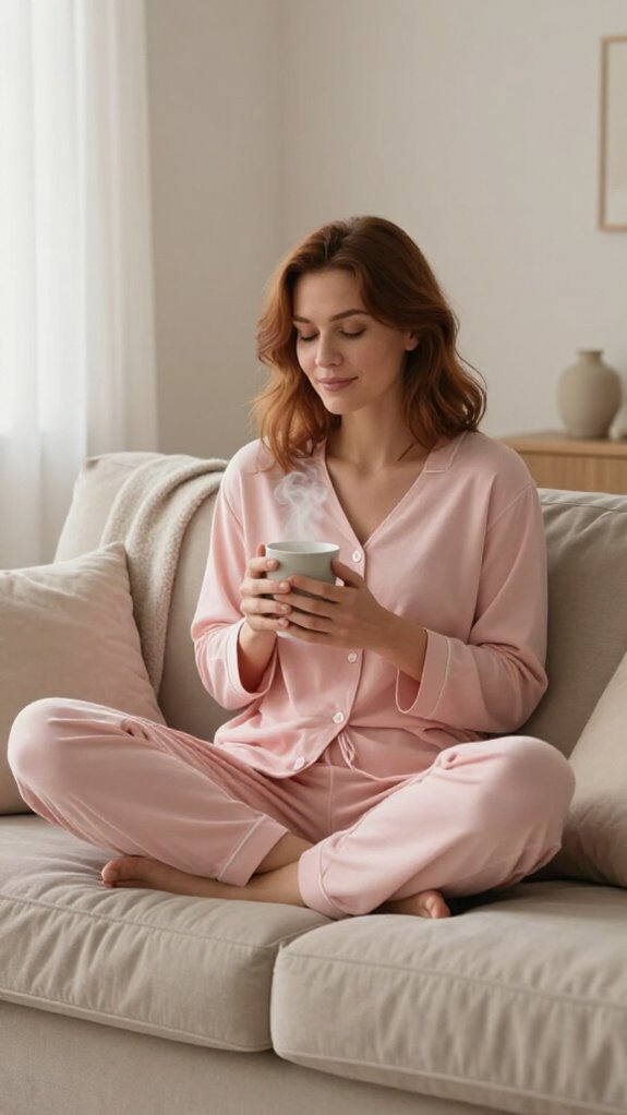 pastel comfortable lounge wear