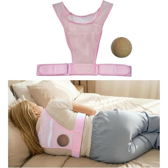Side Sleep Position Trainer Snore Stopper (Pink)