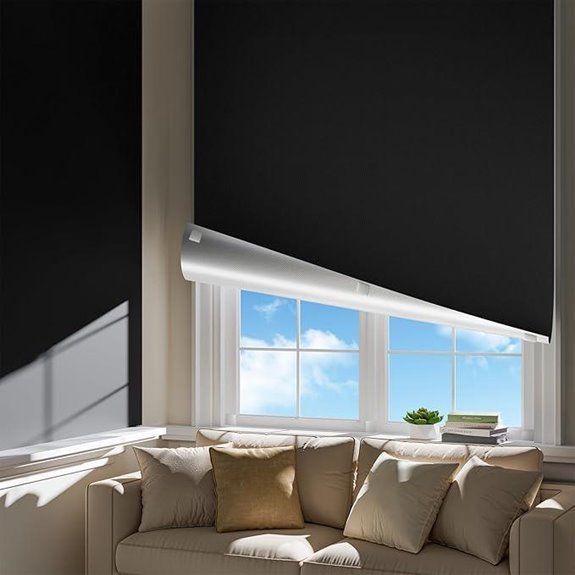 Portable Blackout Curtains with Easy Install (42x60) Blackout Shades