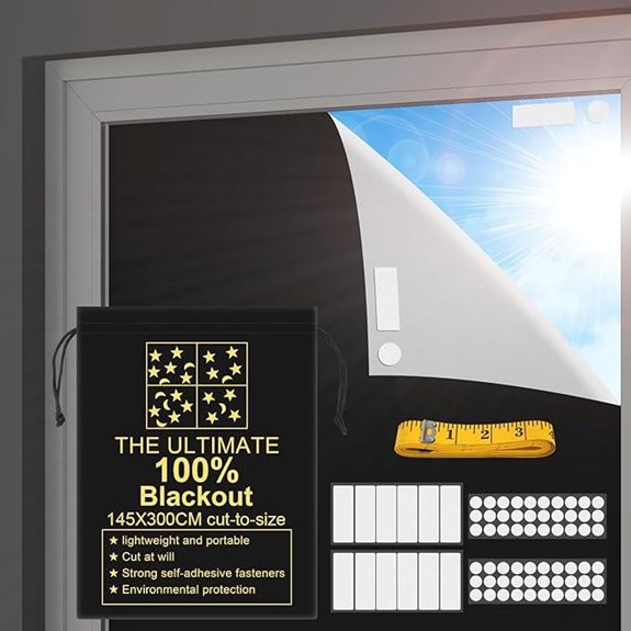 RUseeN Portable Blackout Shades for Travel