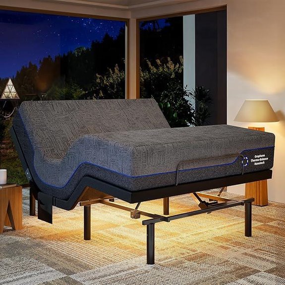 Marsail Queen Adjustable Bed Frame & 12 Gel Mattress