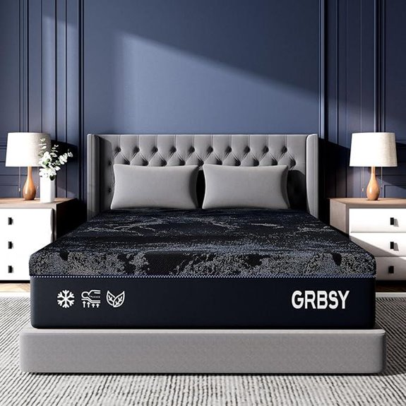 queen copper gel memory foam