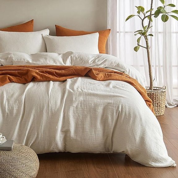 Softexly Queen Cotton Duvet Cover Set (3 Pieces)