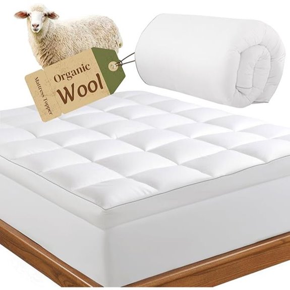 HOMBYS Queen Merino Wool Mattress Topper