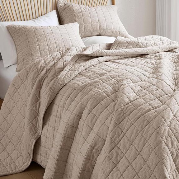 Hyde Lane Linen Quilt Set (Queen 90x96)
