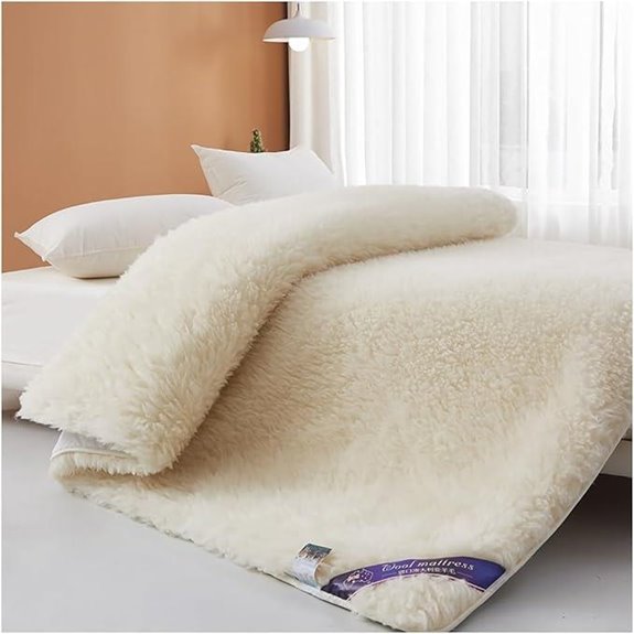 Soft Sherpa Mattress Topper for Queen Size Beds