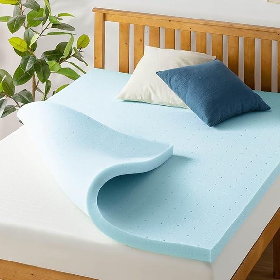 Ventilated Memory Foam Mattress Topper Queen