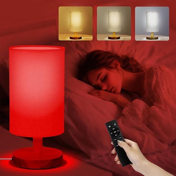 Red Light & White Lamp with Remote and Dimming