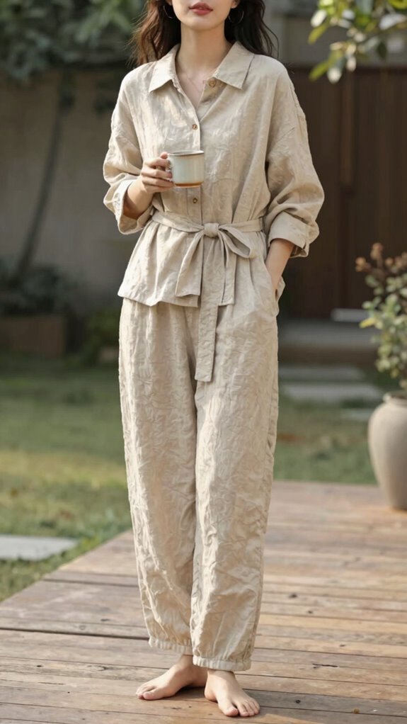 relaxed elegance in linen