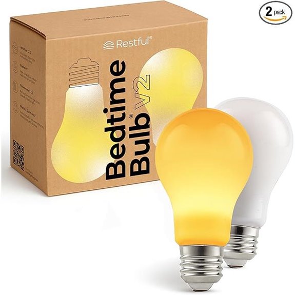 Restful 2-Pack Bedtime Bulb for Better Sleep