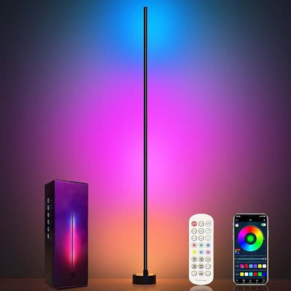 Miortior RGB Corner Floor Lamp with App & Remote