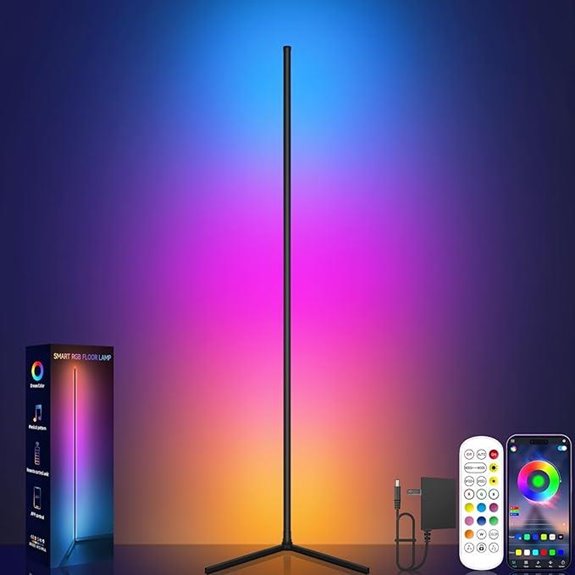 RGB LED Corner Lamp with Music Sync & App Control