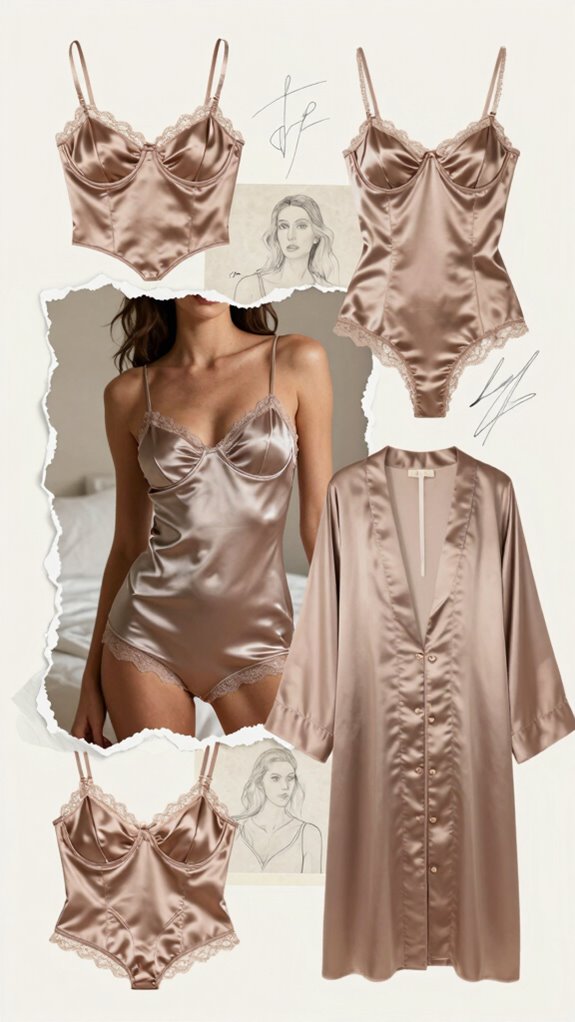 satin lace curves confidence