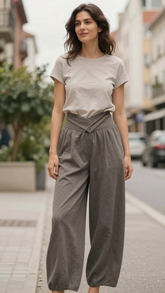 sculpted comfortable architectural pants