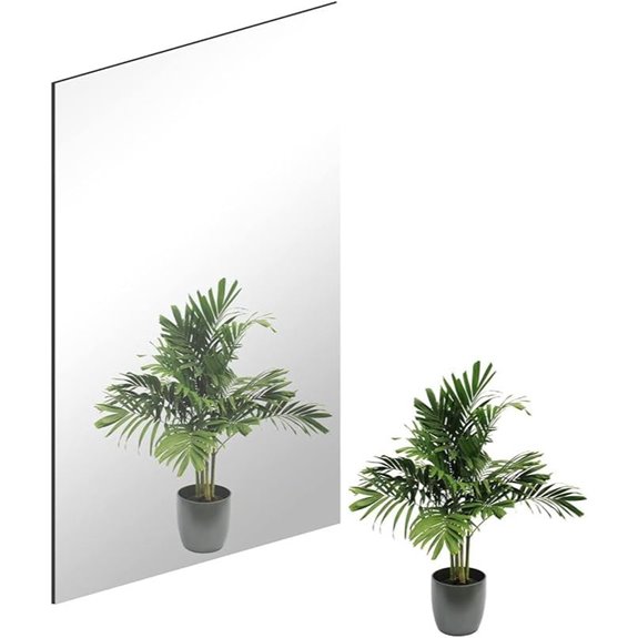 Self-Adhesive Glass Wall Mirror Tile 16x12 (1pc)