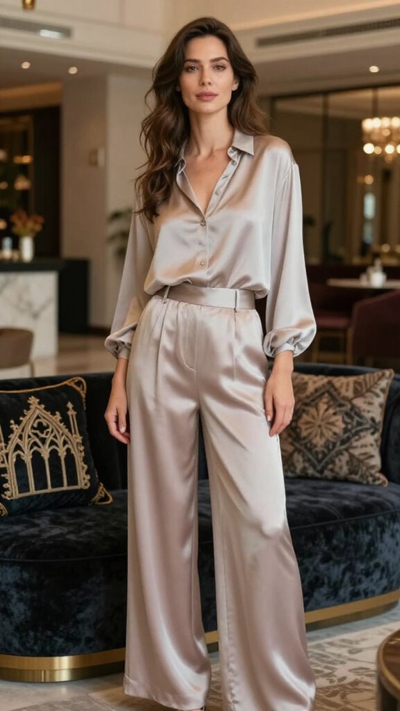 silk blend lounge elegance