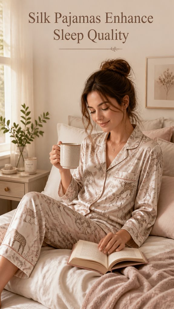 silk pajamas enhance sleep