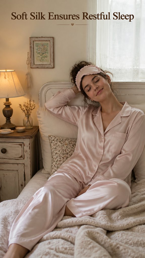 silk pajamas for restful sleep