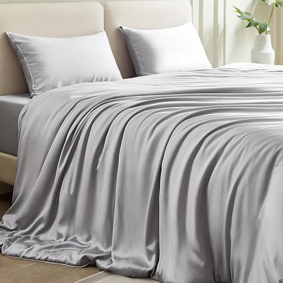 Silk Queen Comforter Set with Duvet Cover & Pillowcases