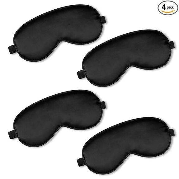 BBTO Silk Sleep Eye Masks with Adjustable Strap