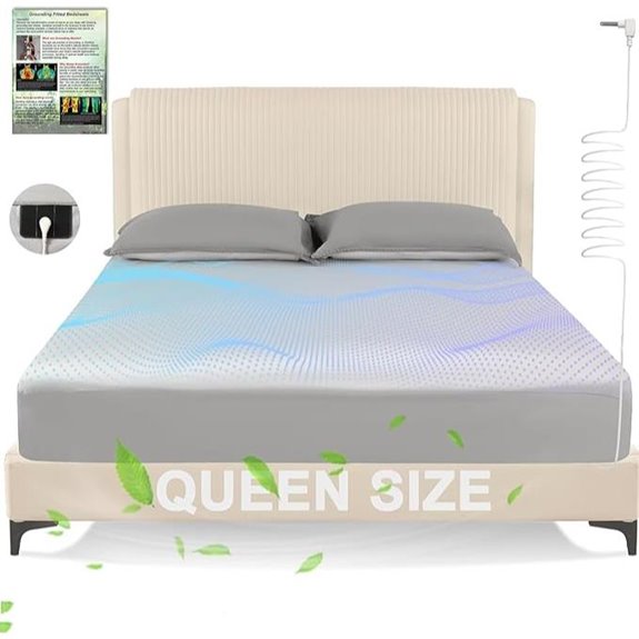 Grounding Queen Size Bed Sheet with Silver Fiber