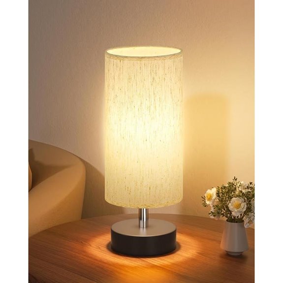 PartageiZ Small Bedroom Nightstand Table Lamp