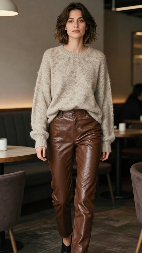 soft textured faux leather