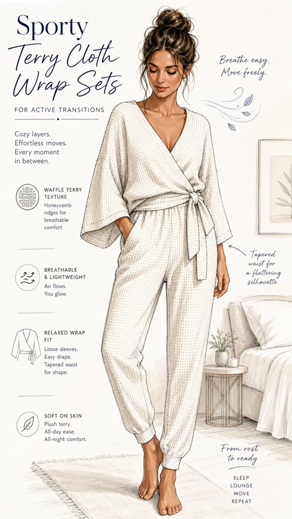 sporty terry cloth sets