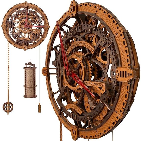 Wooden.City Steampunk 3D Puzzle Clock Kit