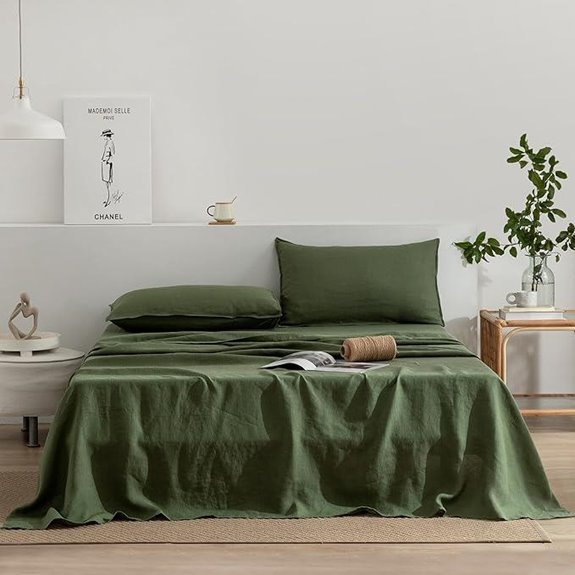 Everly Linen Queen Sheets Set - Stonewashed French Linen