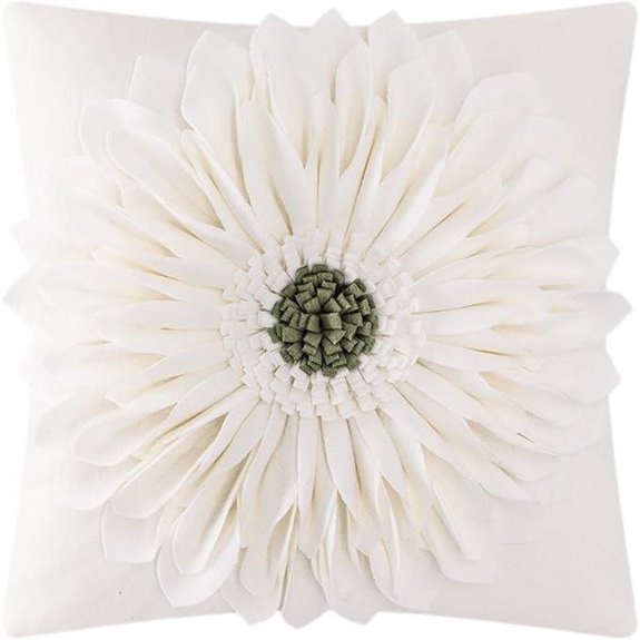 OiseauVoler 3D Sunflower Throw Pillow Covers 18x18