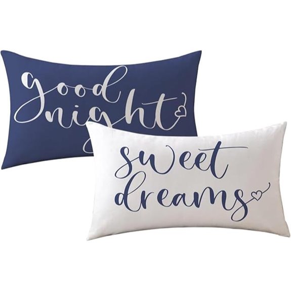 Sweet Dreams Decorative Lumbar Pillowcases (2 Pack)