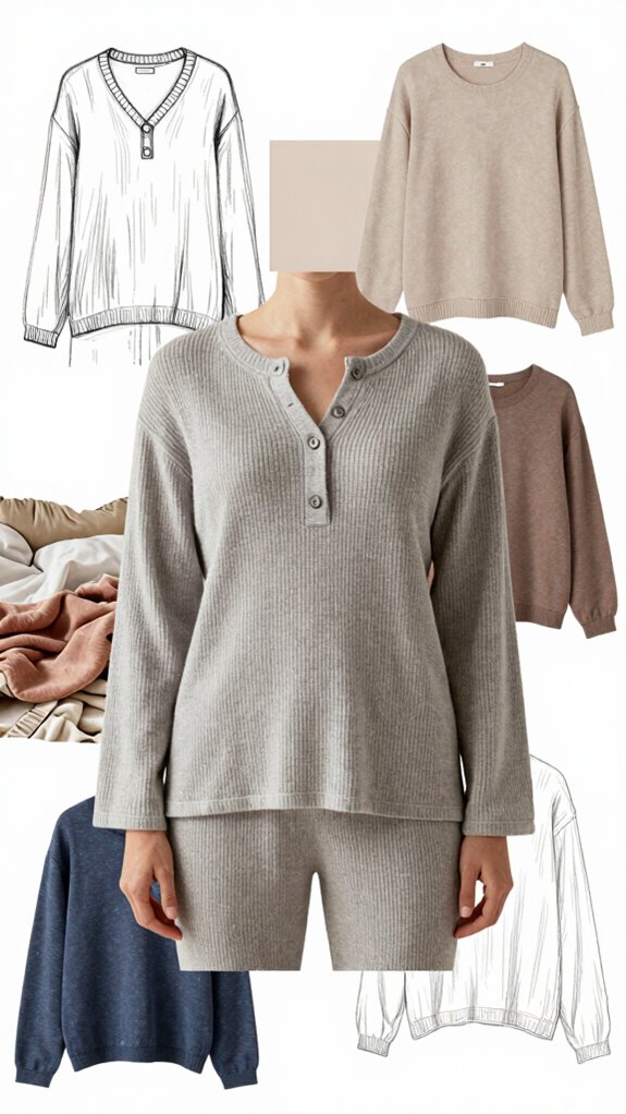 textured knit color palette