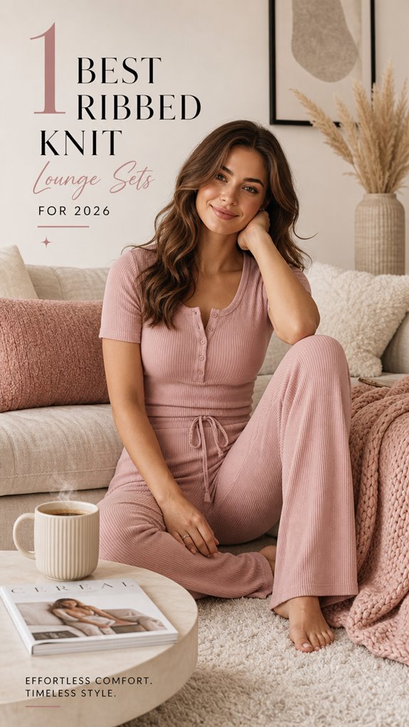 top ribbed lounge sets