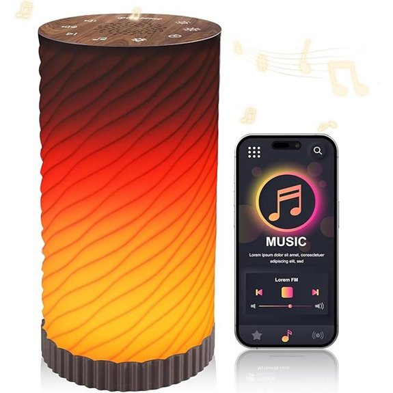 Touch Bedside Lamp with Sound Machine (3-in-1)