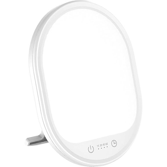 UV-Free 10000 Lux Daylight Lamp with Touch Control