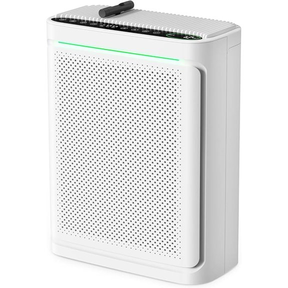 VOOPNU Air Purifier with True H13 Filter (White)